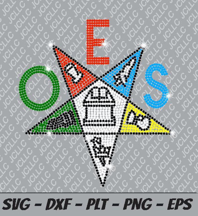 Rhinestone Template - OES Pentagon Up - Etsy