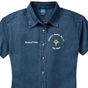 OES, DOI, Shriner and Mason (Prince Hall) SS Value Denim Blue Ink