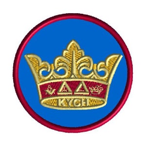 Stickerei Aufnäher - Masonic York Rites KYCH Crown Aufnäher