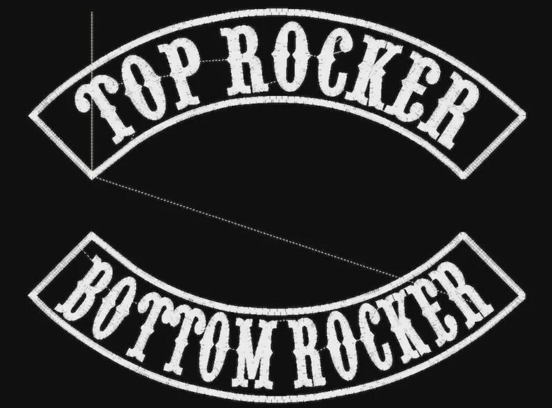 Biker Rocker Vector Custom Embroidery Biker Rockers Patch Sew On - Etsy