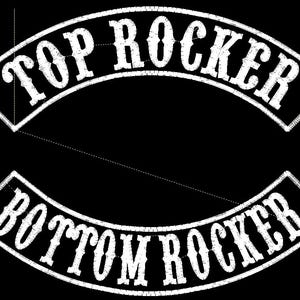 Custom Embroidery Biker Rockers Patch Sew On (11(w) x 3.80 (h)