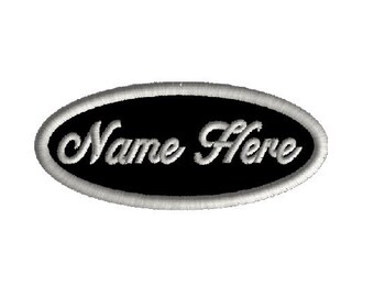 thumbnail image 2 of Custom Embroidered Name Patch – Iron On Or Sew On, Any Text, Classic Stripes Design 2 of 6