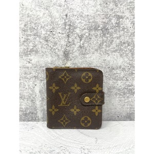 Portefeuille zippé Louis Vuitton Monogram Compact