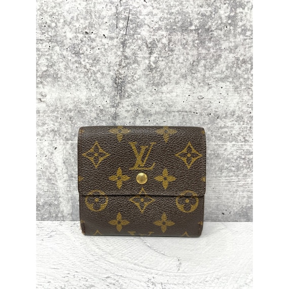 LOUIS VUITTON Brown Elise Bifold Two In One Custom Made Wallet