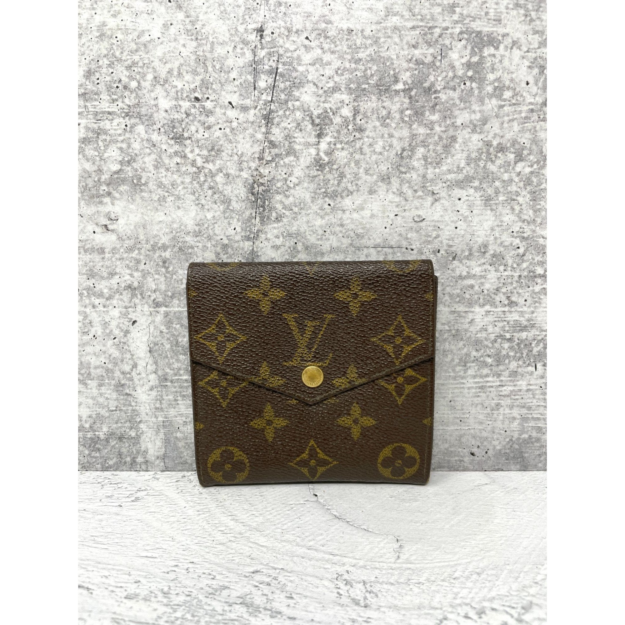 Brown Monogram LV Repurposed Card Holder