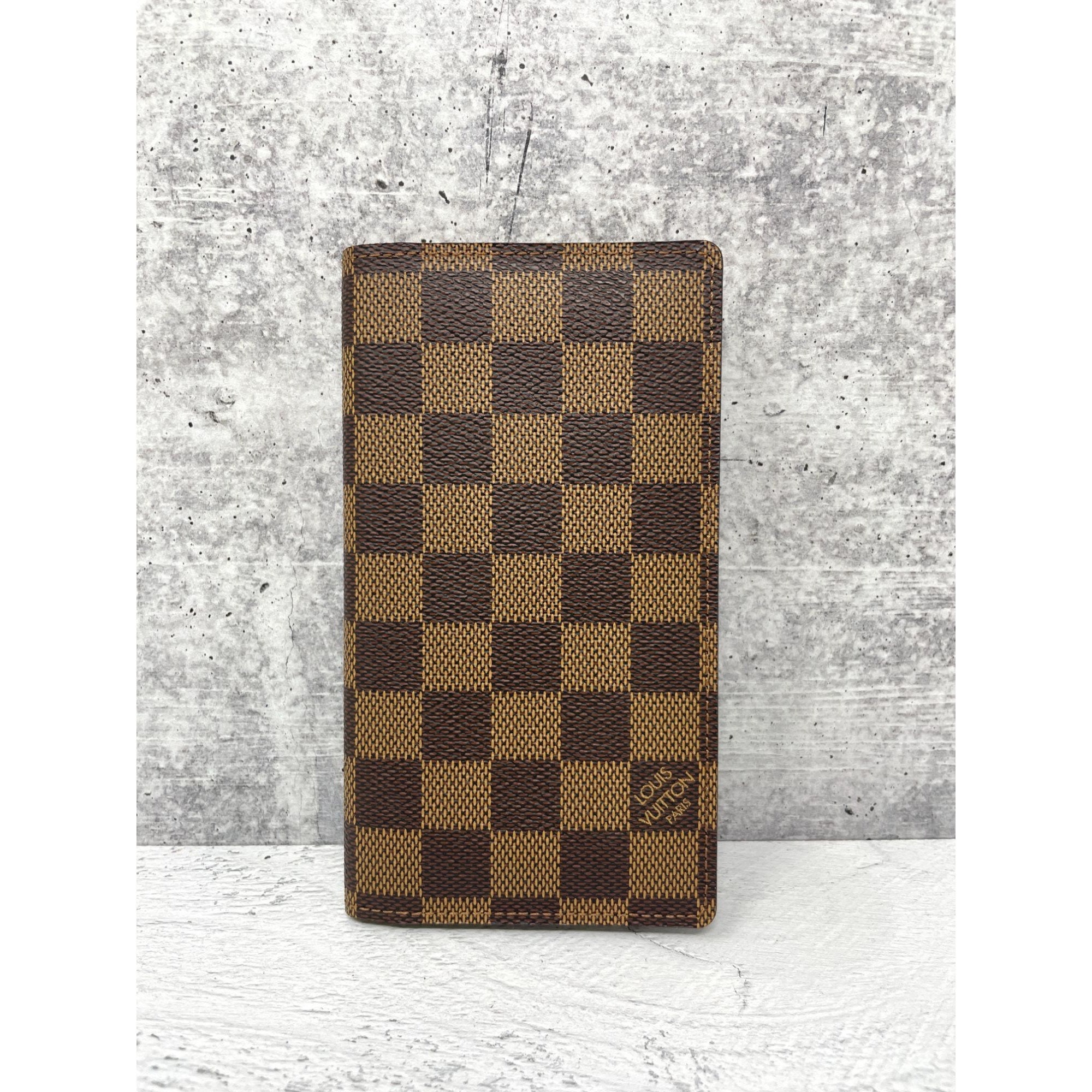 LOUIS VUITTON Damier Graphite I Rue Scribe Small Ring Agenda Cover Bla