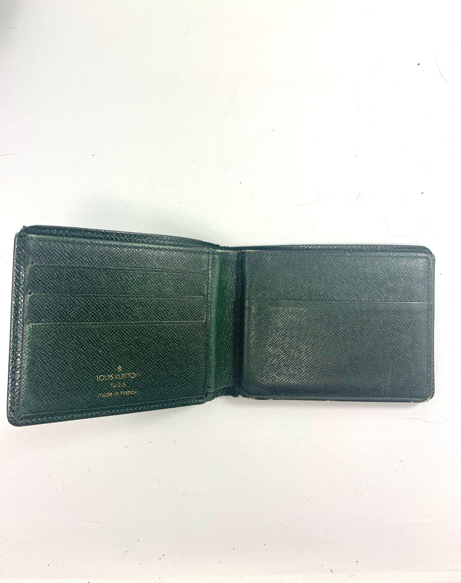 Louis Vuitton Leather Bifold Wallet | Etsy