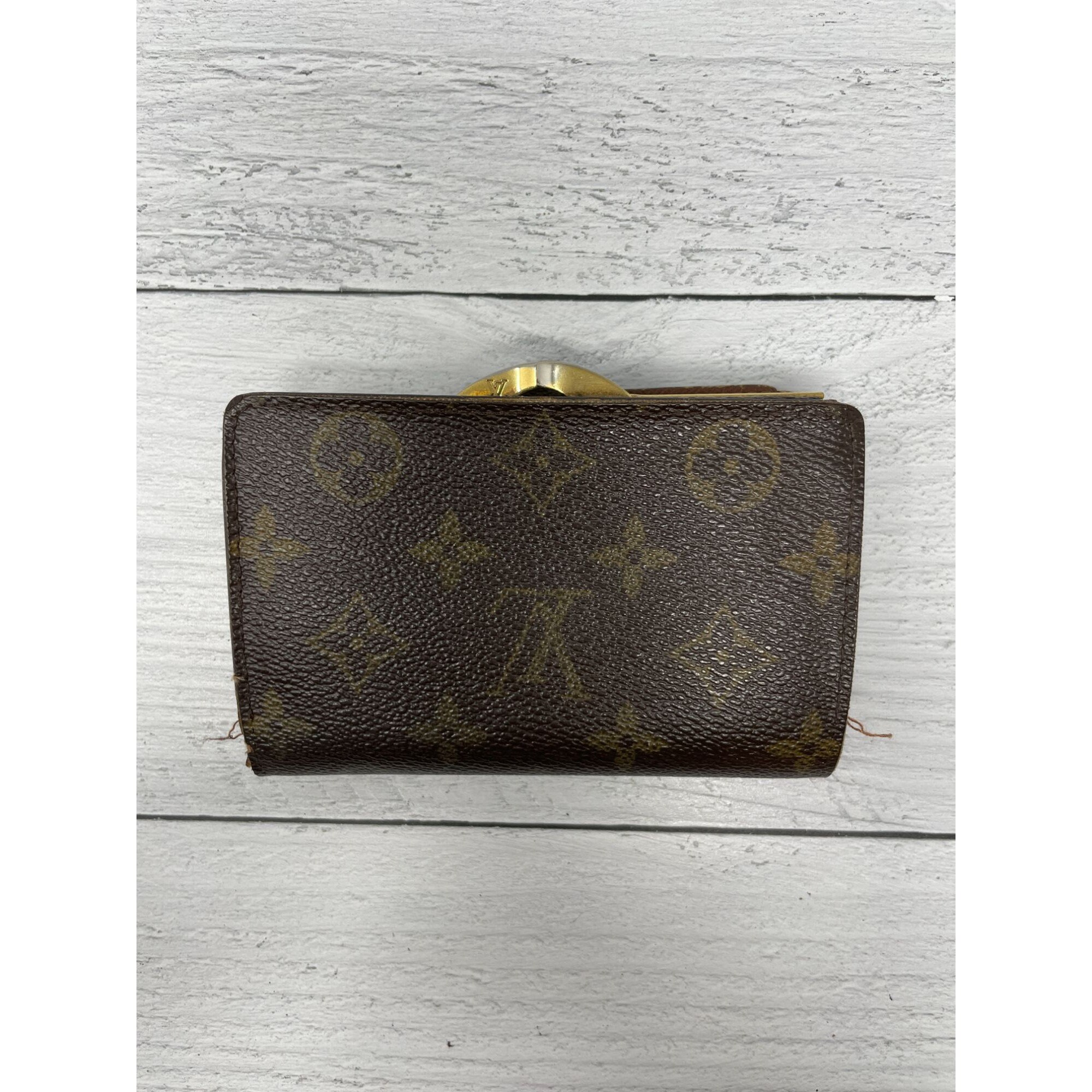 Louis Vuitton Monogram Canvas Kisslock Wallet - Etsy display picture 1