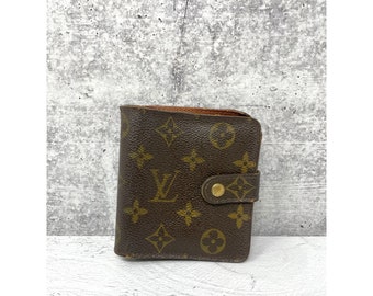 Louis Vuitton Brown Monogram Canvas Bi-Fold Small Compact Wallet