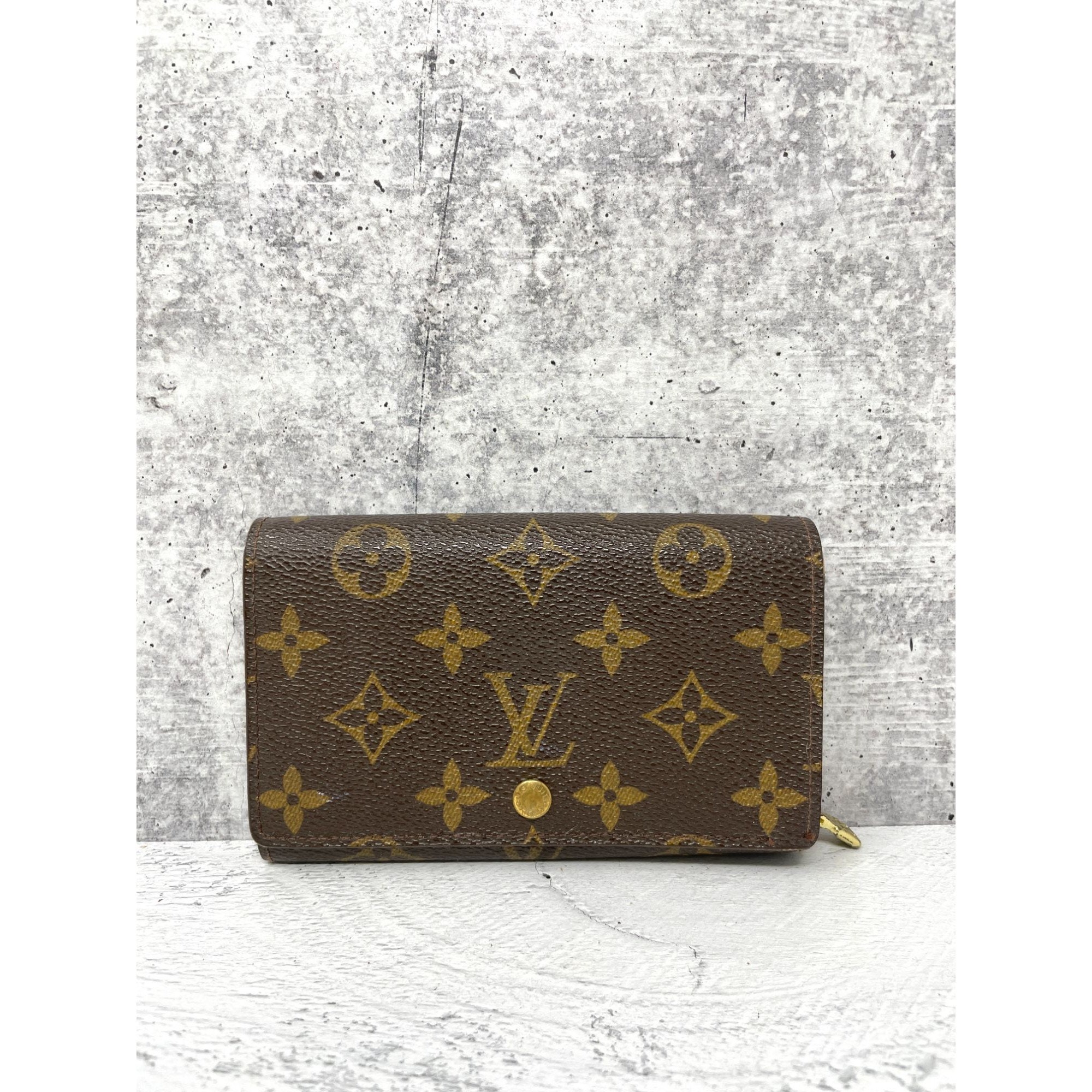 Pre-owned Louis Vuitton Pocket Organizer Monogram Titanium Grey