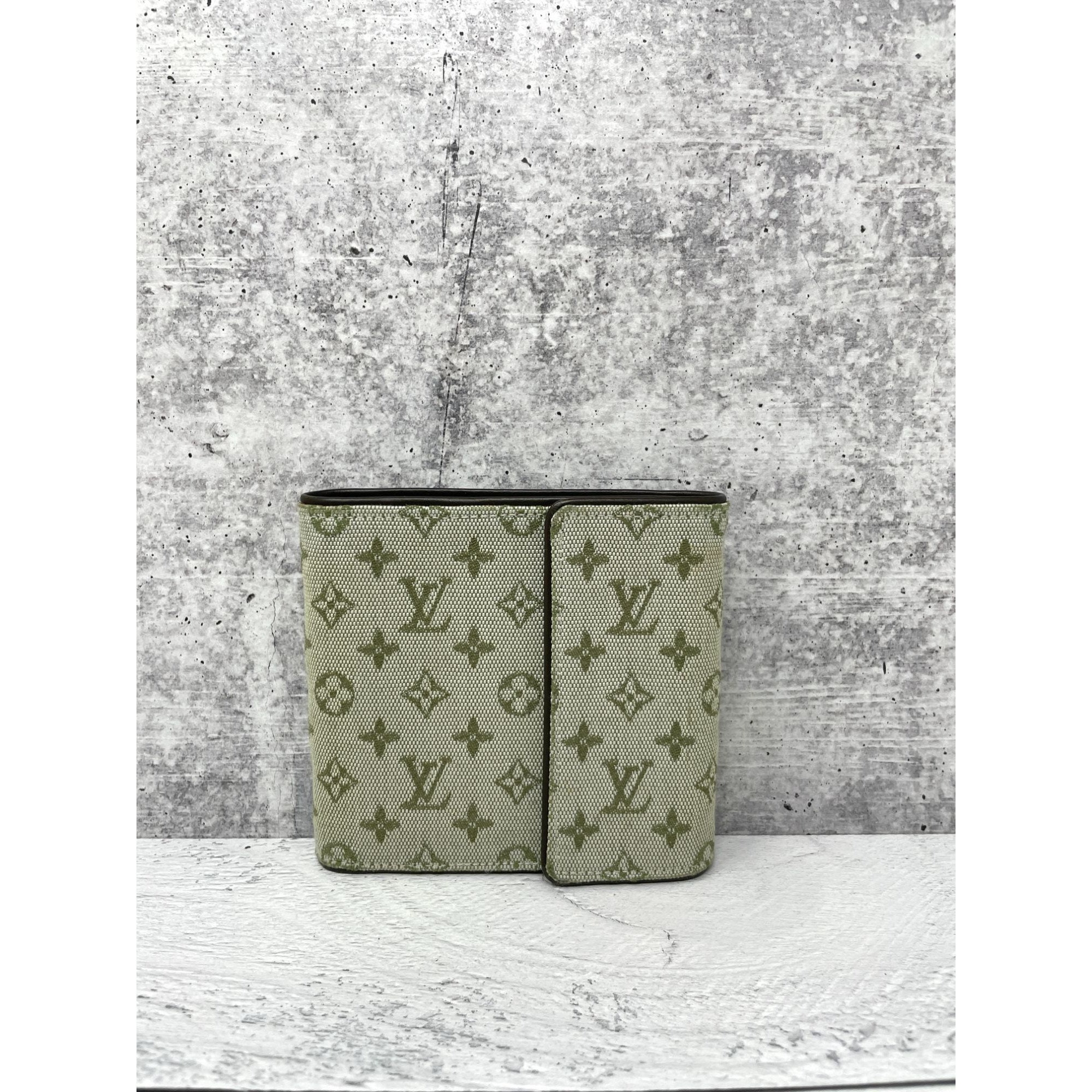 Pocket organizer cloth small bag Louis Vuitton Green in Cloth