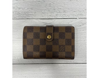 Louis Vuitton Damier Ebene Kisslock Wallet