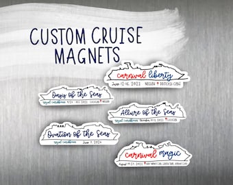 Custom Cruise Ship Magnet | Cruise Magnet for Gift Exchange