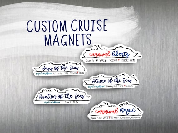Custom Cruise Ship Magnet | Cruise Magnet for Gift Exchange