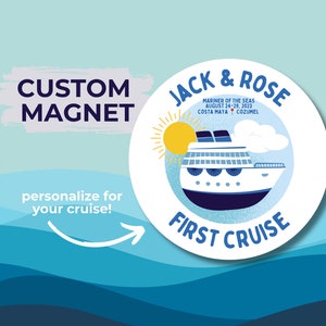 Custom Cruise Cabin Door Magnet: Celebration Decor