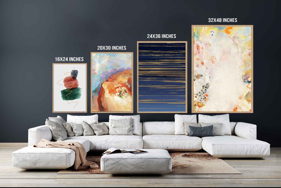 Modern Line Art Canvas 24x48 Inches Dancing Girl Poster Etsy