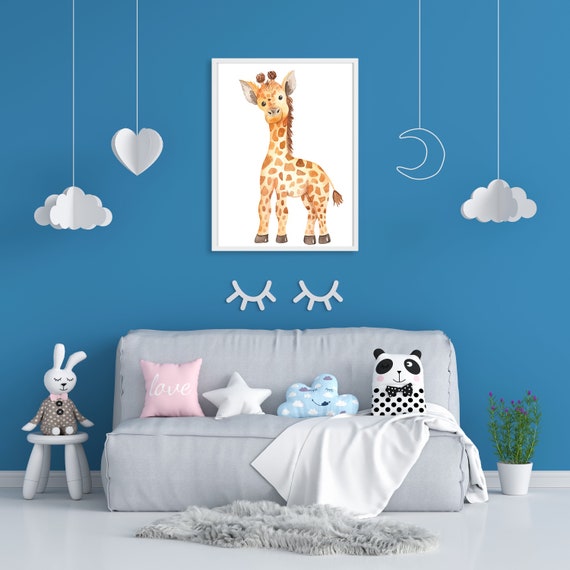 Teal Gray Giraffe Nursery Everyday Kids Precious Moments Noah's