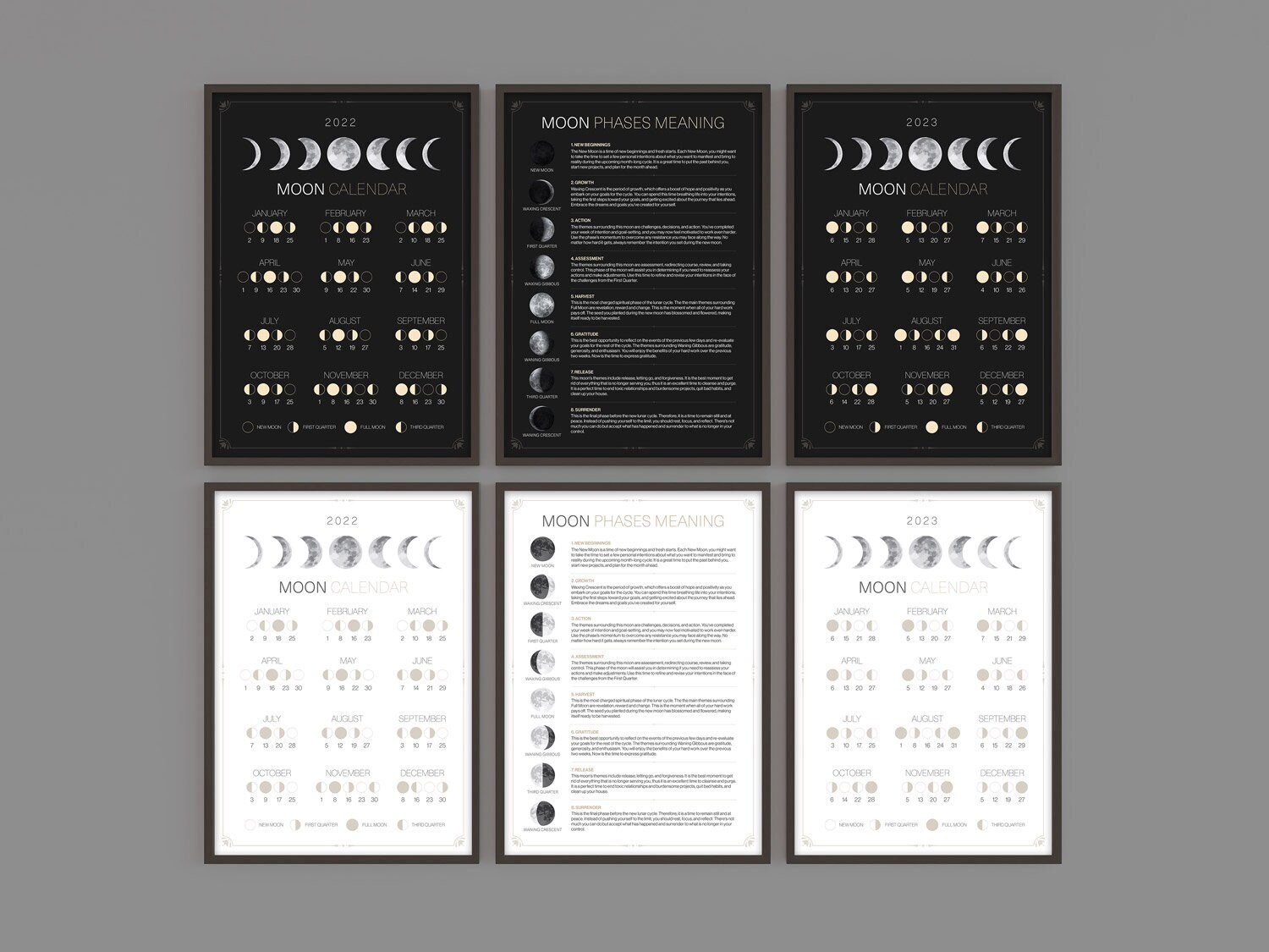 Lunar Calendar - Etsy