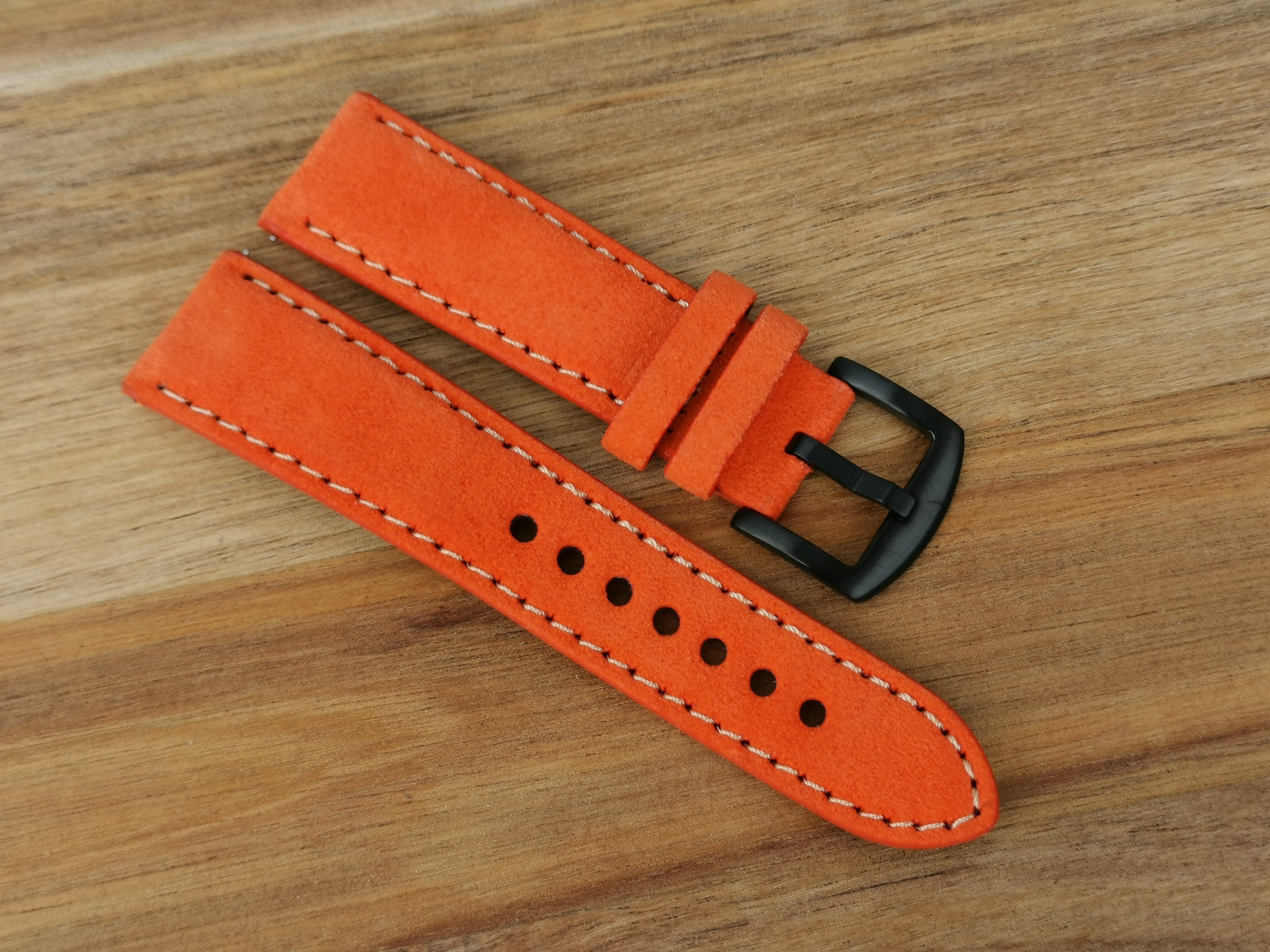 Orange watch strap 22mm new arrivals