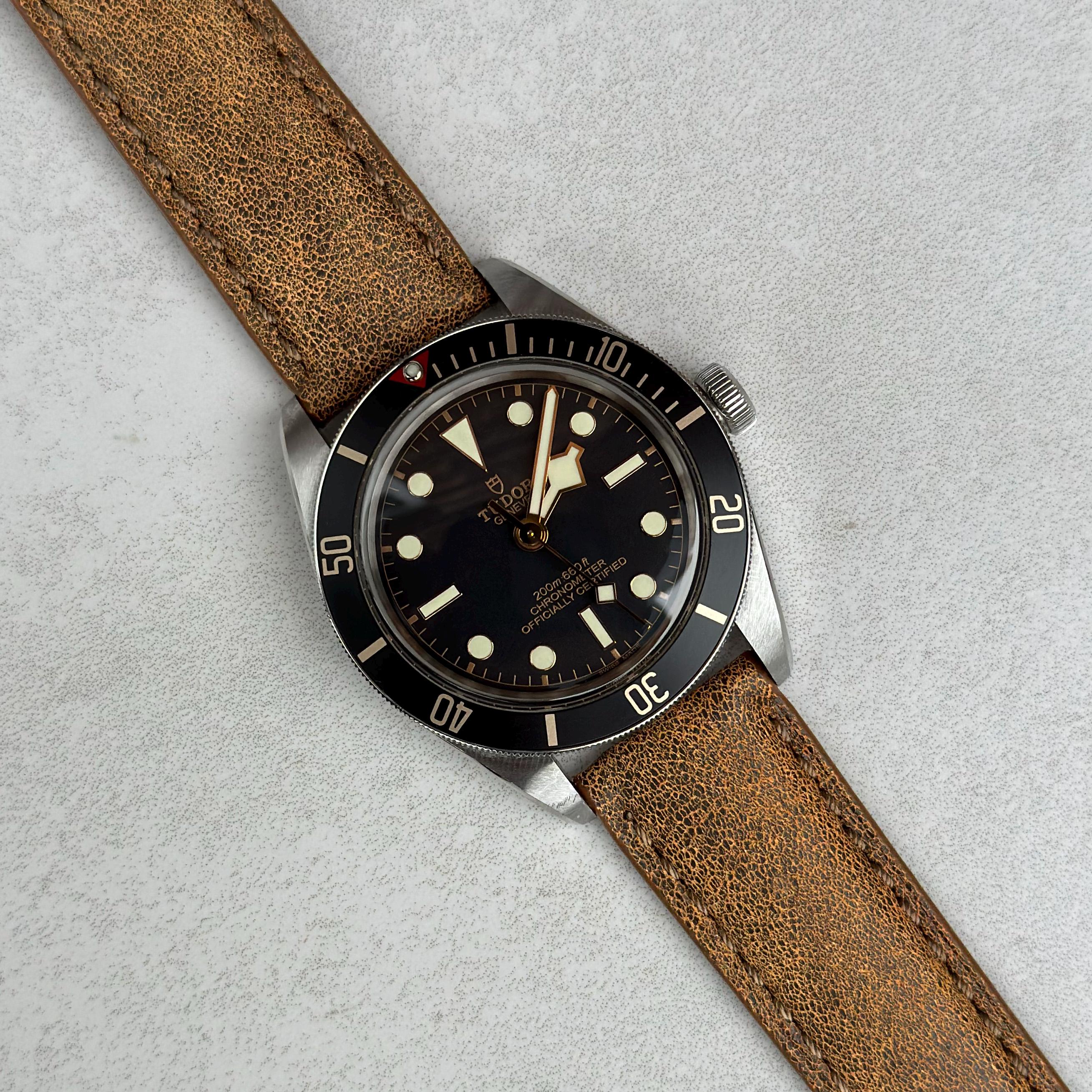 PREMIUM Lederuhrarmband Sand | 24 Mm | 58124