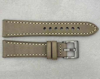 Caramel Tan Italian, Vegetable Tanned, Full Grain Leather  display picture 1