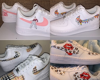 Painted air force 1 | Etsy
