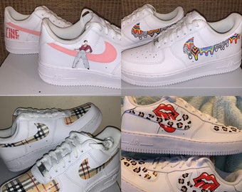 Painted air force 1 | Etsy