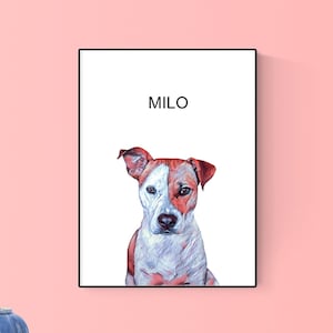 Custom Pet Portrait, Pet Portrait, Custom Dog Portrait, Pet Illustration, Pet Art Print, Dog Lover Gift, Personalised Gift, Pet Memorial
