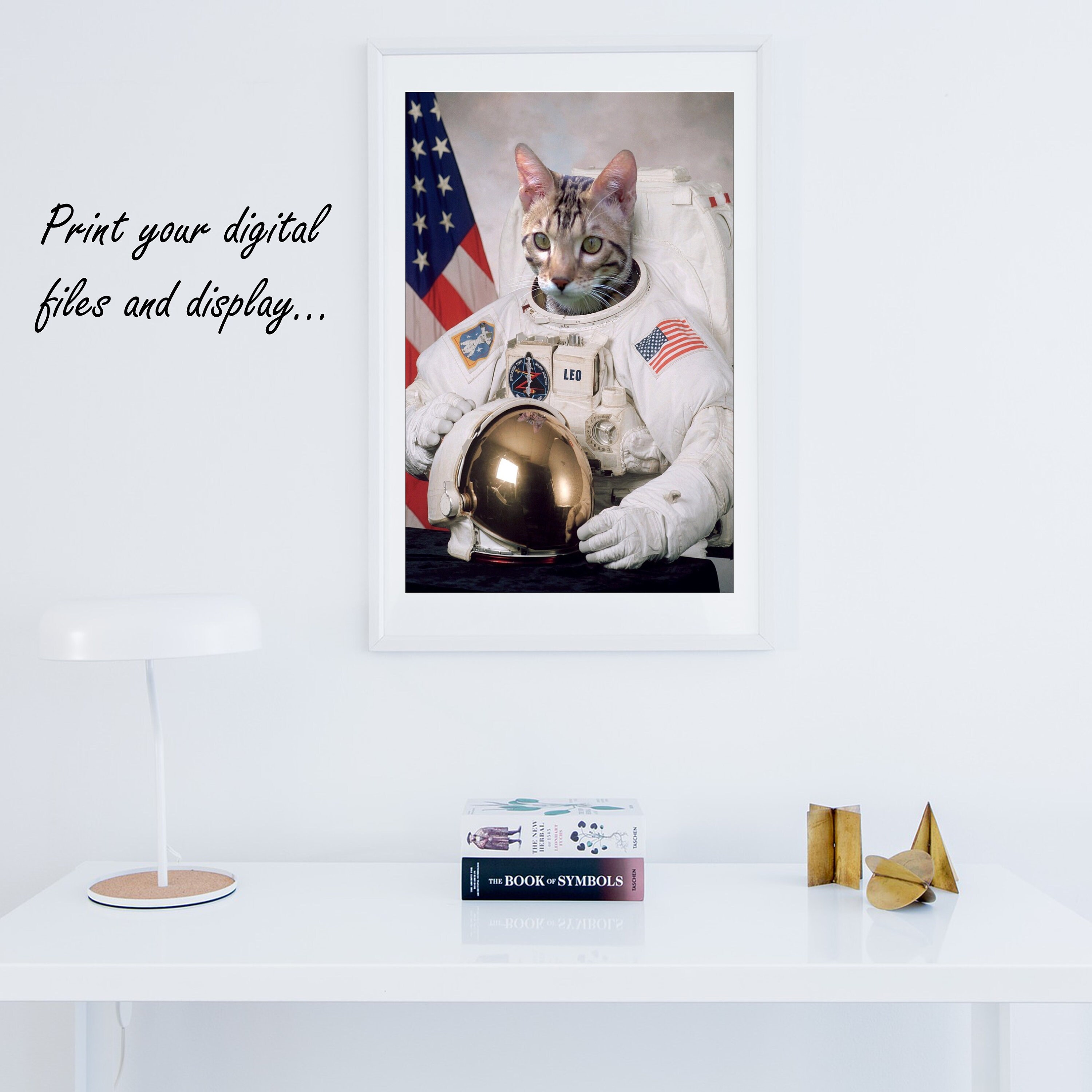 Custom Pet Portrait Astronaut Dog Portrait Personalised Pet Etsy