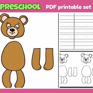 PDF printable cards set | Prewriting practice | Preschool kindergarten | Workbook with Preschool worksheets | Busy Book | Learning Binder