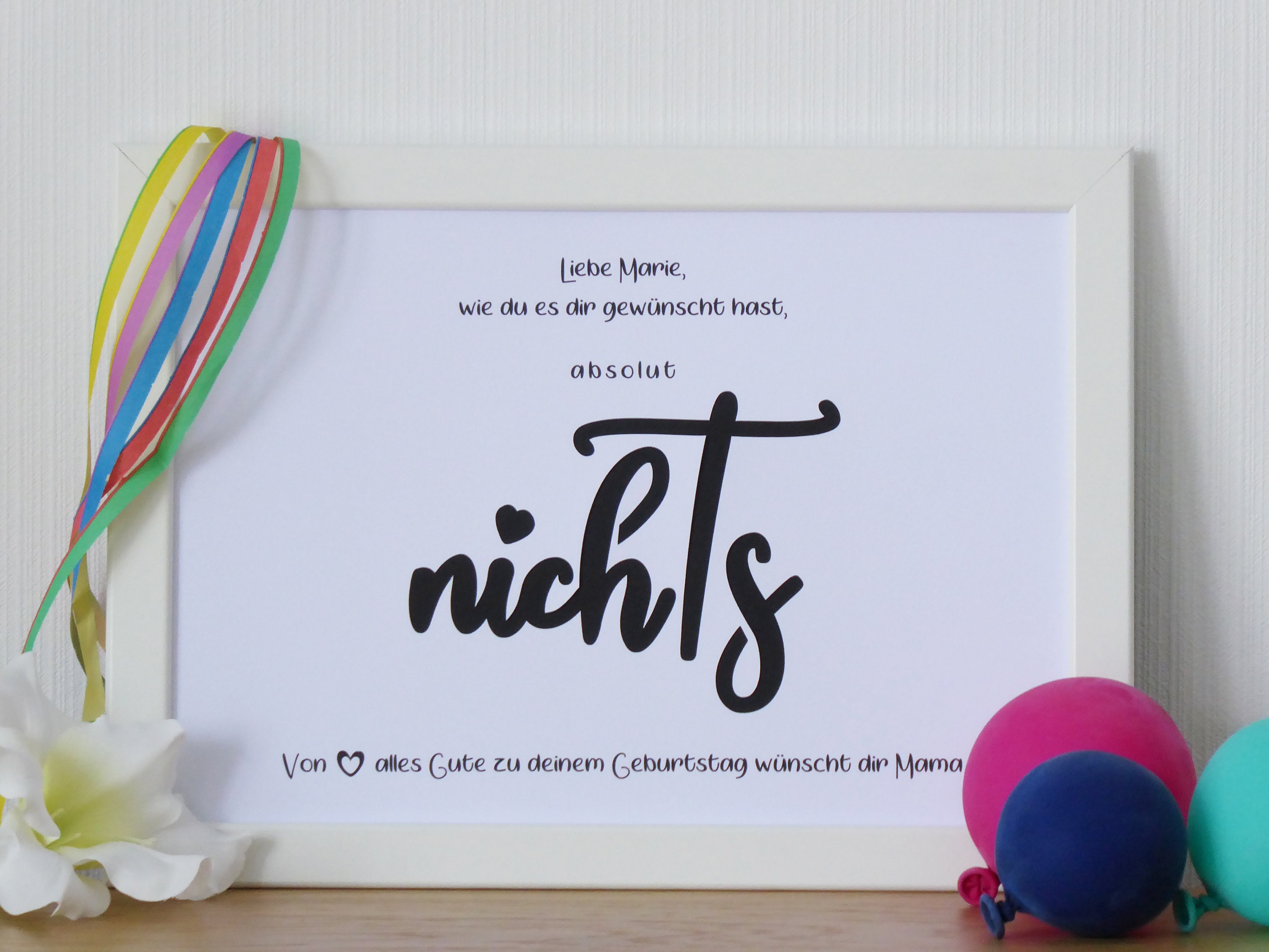 Geldgeschenk zum Geburtstag wie du es dir gewünscht hast Etsy.de