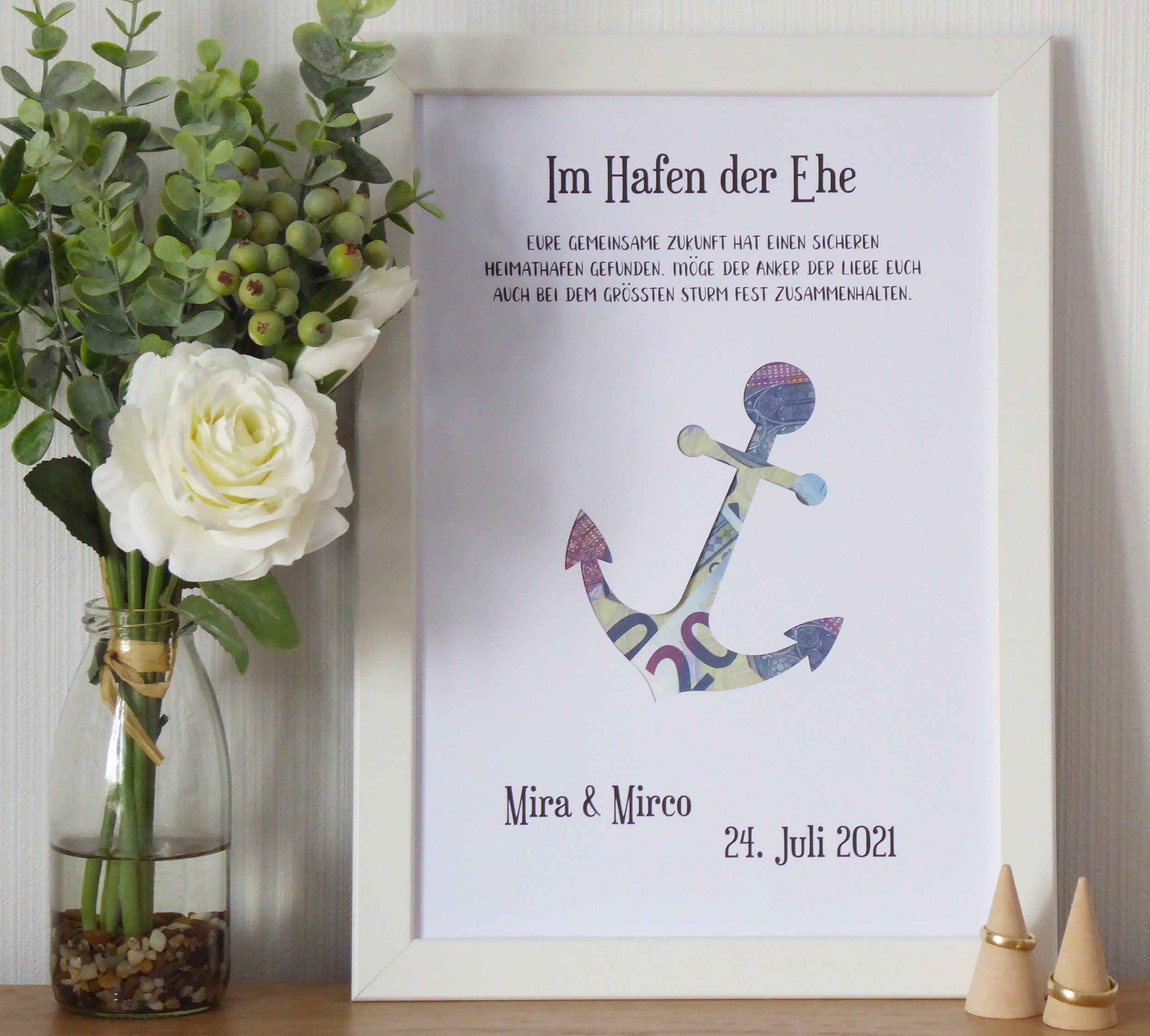 Persönliches Geschenk für Brautpaar zur Hochzeit Hafen der Etsy