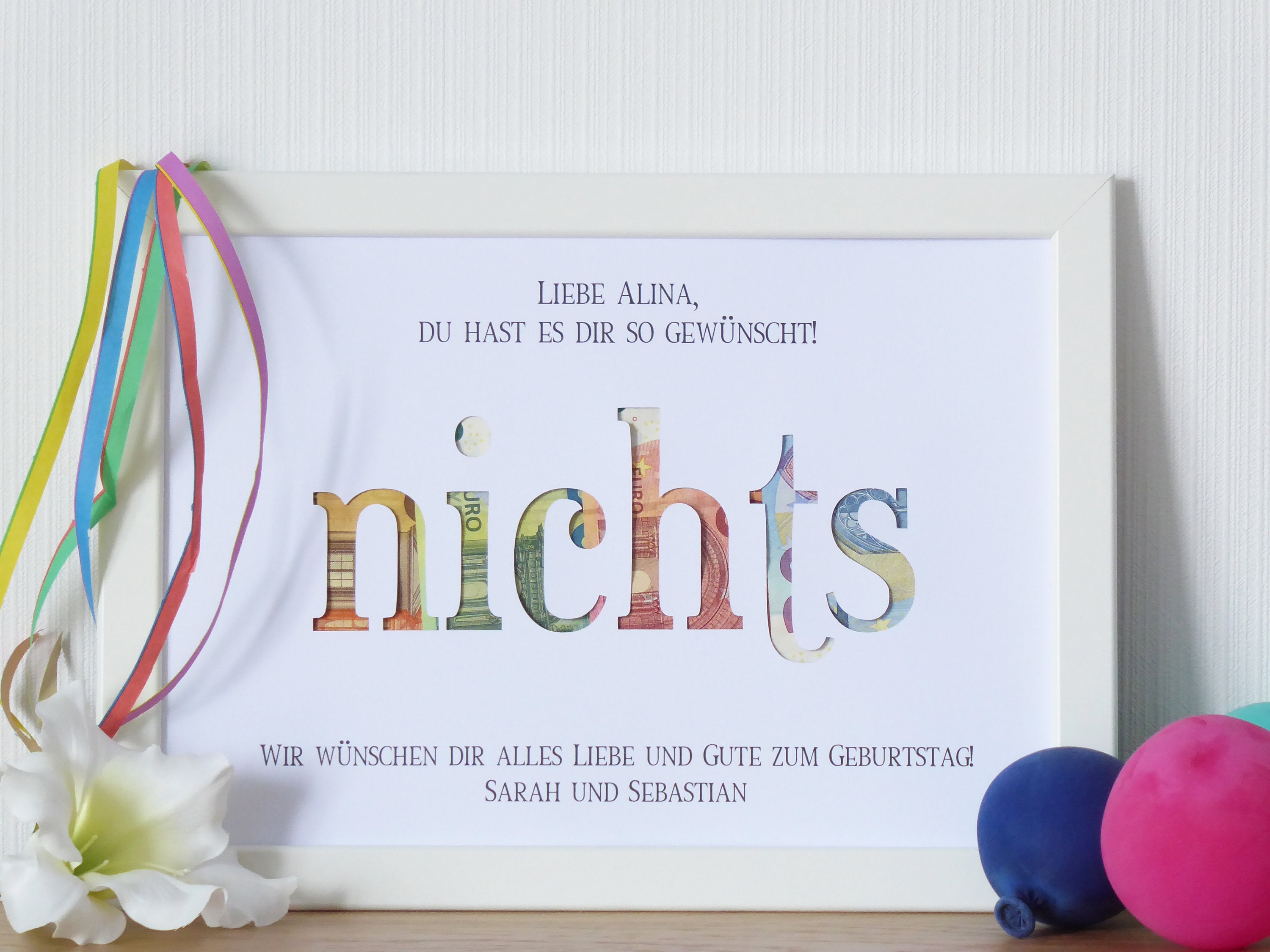 Nichts als Geldgeschenk du hast es dir so gewünscht Alles - Etsy.de