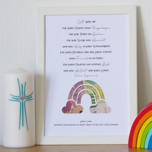 personalized money gift tree of life baptism youth consecration confirmation communion change of life motif *rainbow*