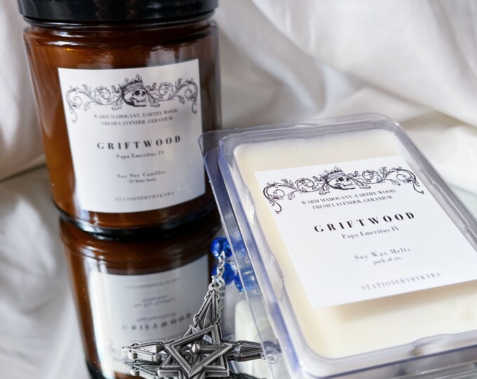 Griftwood Scented Soy Candle Melts Inspired by Papa Emeritus IV