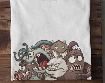 Ball Monsters Unisex Gift Tshirt Shirt Tee | Cartoon Monsters Teenagers Youth