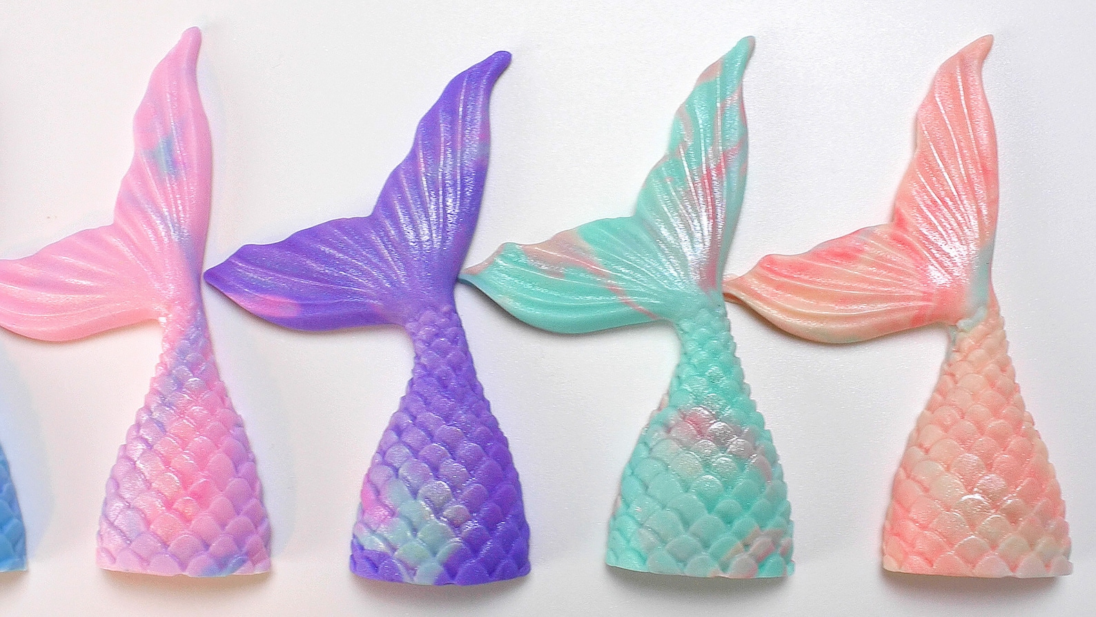 Small Fondant Mermaid Tail Edible Mermaid Fondant Tail Etsy