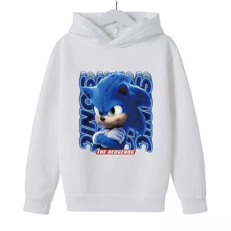 Children Unisex Sonic Hedgehog Sweatshirts Sonic The Hedgehog Kid Youth Unisex Hoodies Sonic Theme Boys Girls Anime Cartoon Outfits
