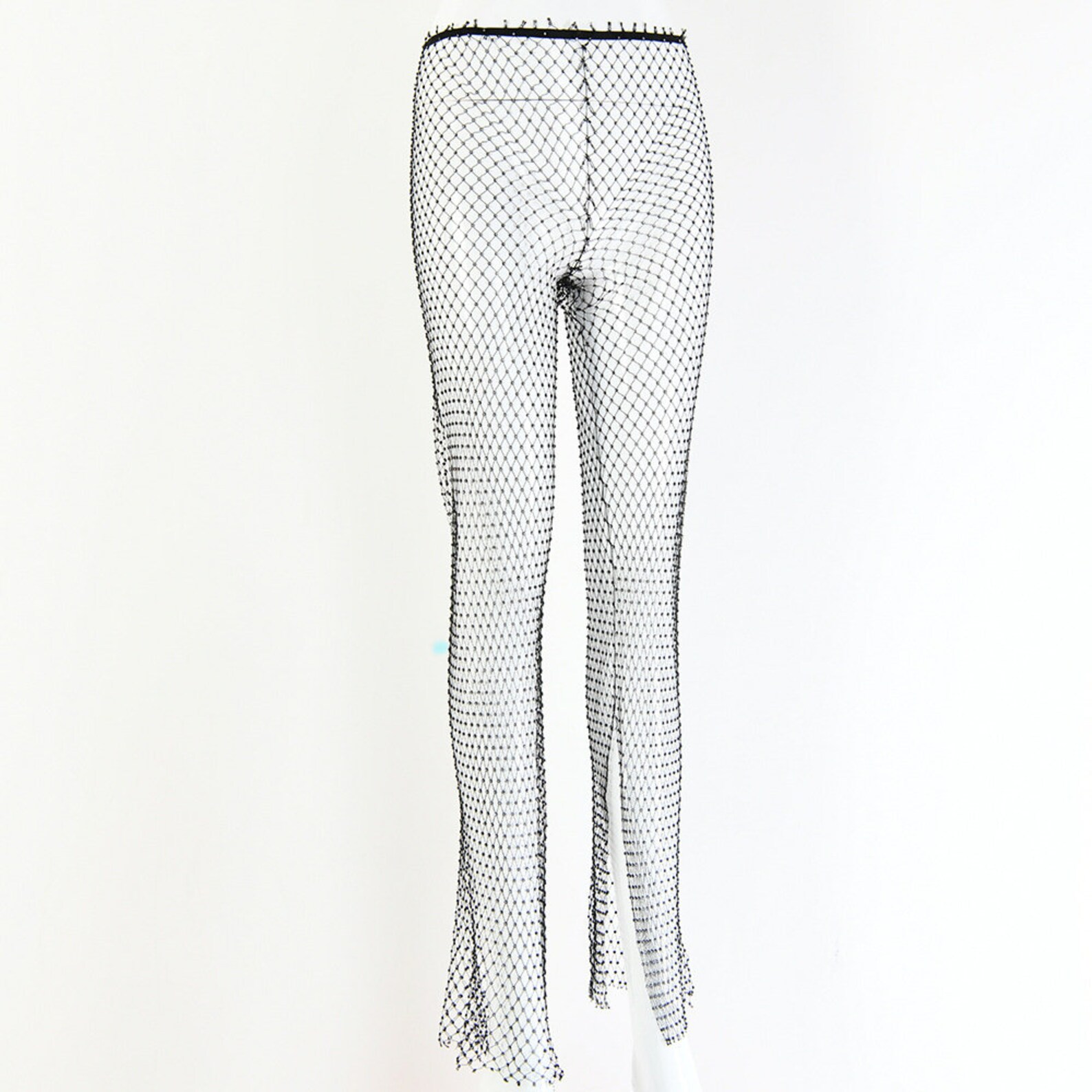 Women Sexy Mesh Rhinestone Crystal Diamond Pants Etsy