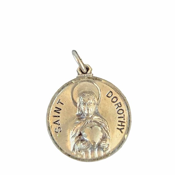 Sterling Silver Saint Dorothy Creed charm - image 1