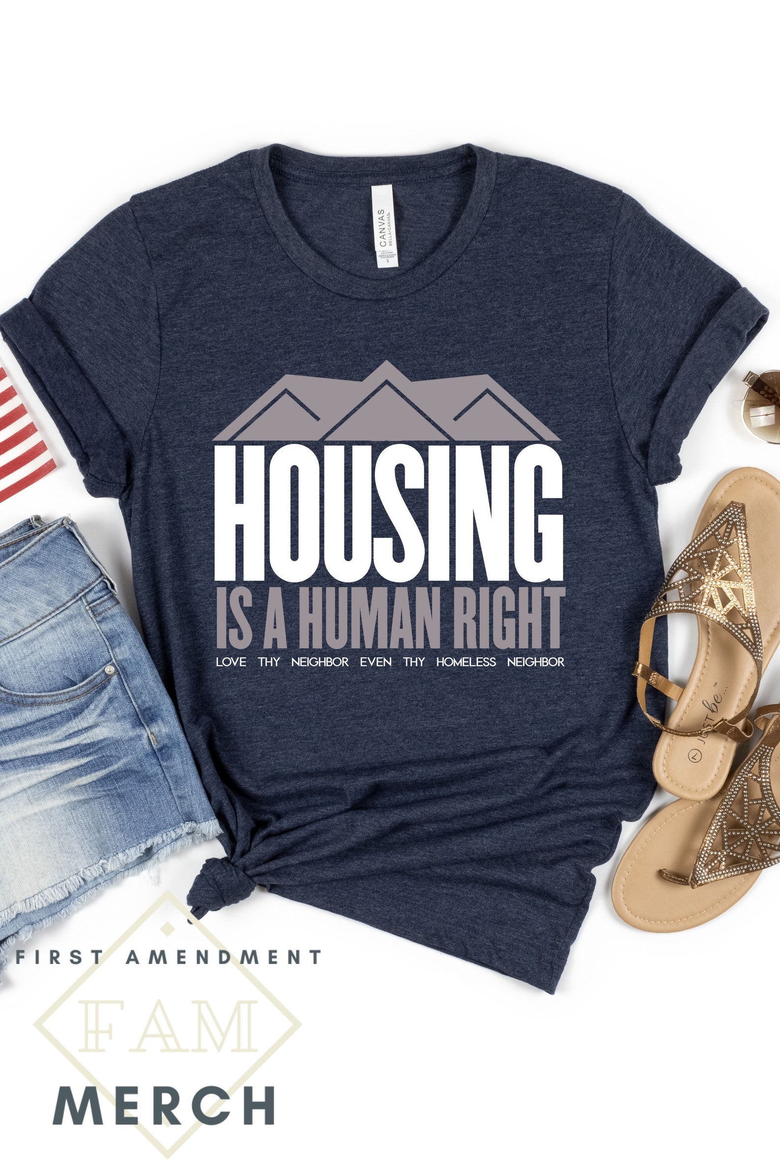 Housing is A Human Right Shirtlove Thy Homeless Neighborend Etsy