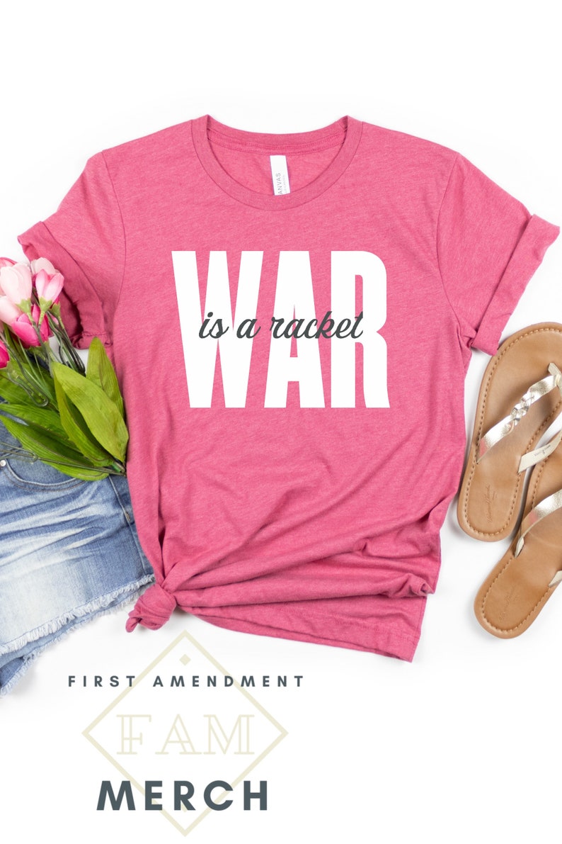 War is A Racket Anti War Shirt Protest Shirt Stop Wars - Etsy