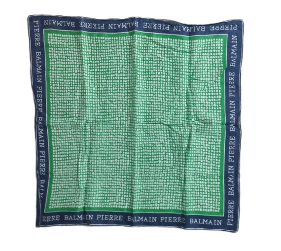 PIERRE BALMAIN Square Silk Silk Scarf Luxe Design