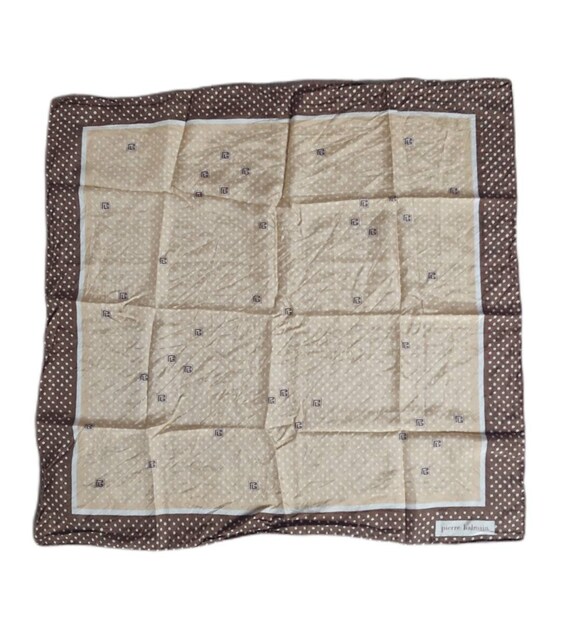 PIERRE BALMAIN Square Silk Silk Scarf Luxe Design