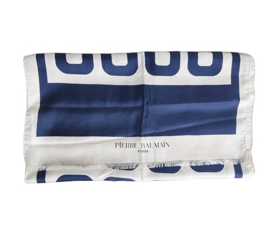 PIERRE BALMAIN Paris Silk Scarf Silk Scarf Luxe De