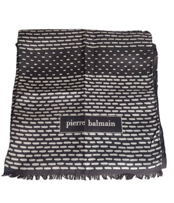 PIERRE BALMAIN Silk Scarf Silk Scarf Design Circle
