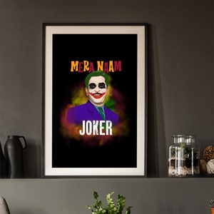 Mera Naam Joker Raj Kapoor / Joker inspired Bollywood DIGITAL art print Ledger variant image 1