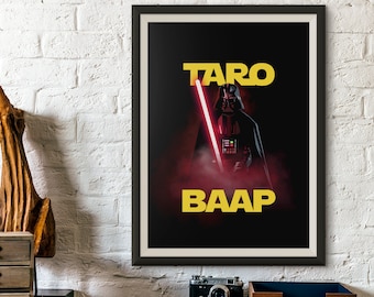 Taro Baap – Star Wars inspired Gujarati / Hindi DIGITAL art print