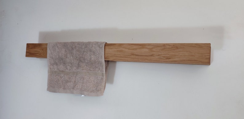 Porte-serviettes moderne en bois de chêne image 6