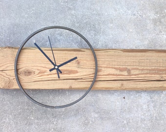 Wall clock reclaimed wood wall clock, wooden wall clock, wall decoration, wooden clock, personalized gift, home decor, gift for him, wedding